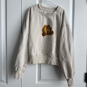 Custom Frog & Toad Reverse Appliqué Upcycled Sweatshirt